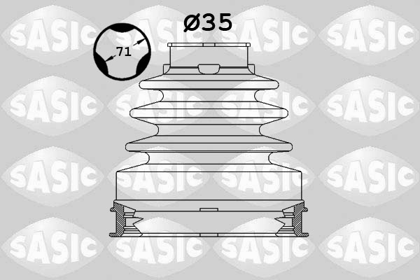 Bellow Set, drive shaft - 1906082 SASIC