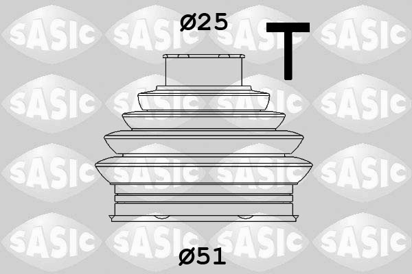 Kit cuffia, Semiasse - 1906103 SASIC
