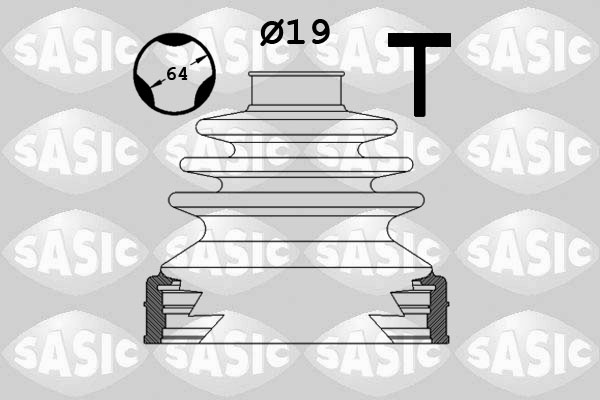 Kit cuffia, Semiasse - 1906115 SASIC