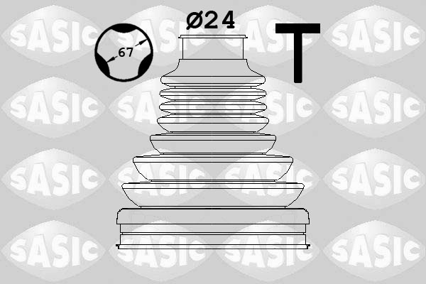 Kit cuffia, Semiasse - 1906173 SASIC
