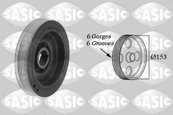 Belt Pulley, crankshaft - 2150002 SASIC