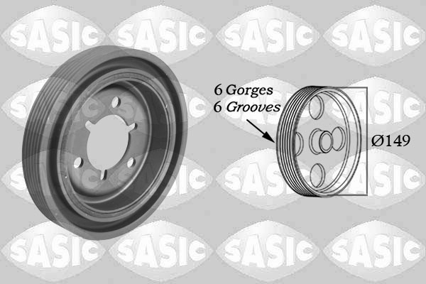 Puleggia cinghia, Albero a gomiti - 2150015 SASIC
