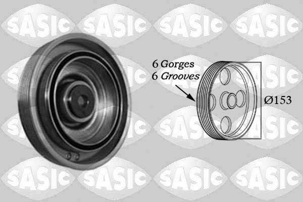 Belt Pulley, crankshaft - 2150022 SASIC