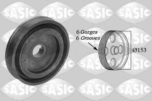 Puleggia cinghia, Albero a gomiti - 2150023 SASIC