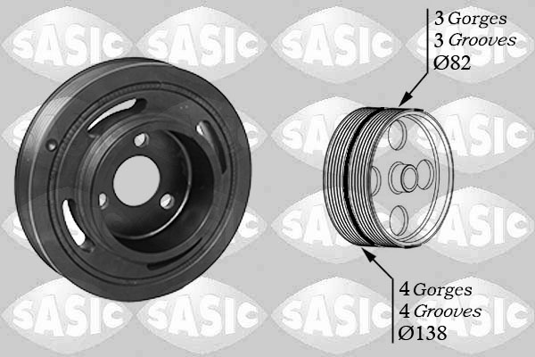 Puleggia cinghia, Albero a gomiti - 2150042 SASIC
