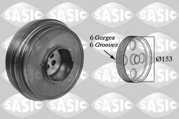 Belt Pulley, crankshaft - 2150067 SASIC