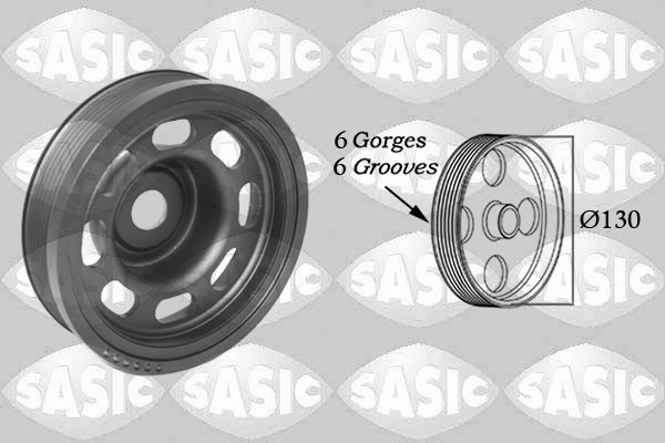Belt Pulley, crankshaft - 2150075 SASIC