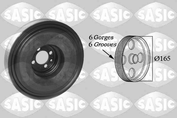 Belt Pulley, crankshaft - 2150081 SASIC
