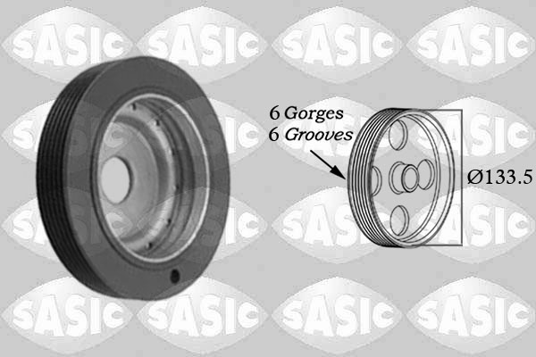 Belt Pulley, crankshaft - 2154001 SASIC