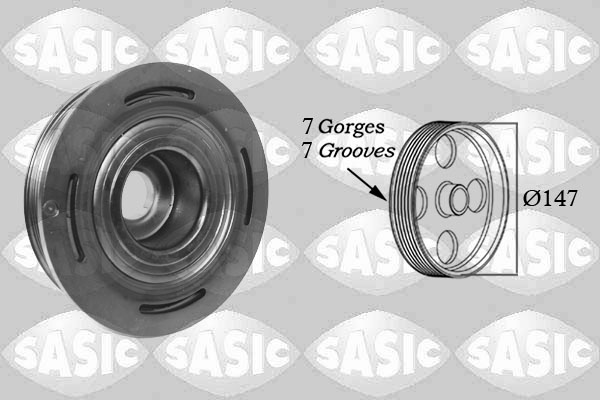 Belt Pulley, crankshaft - 2154005 SASIC