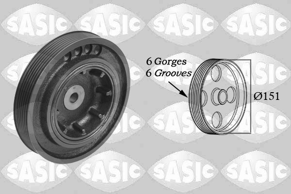 Puleggia cinghia, Albero a gomiti - 2154006 SASIC