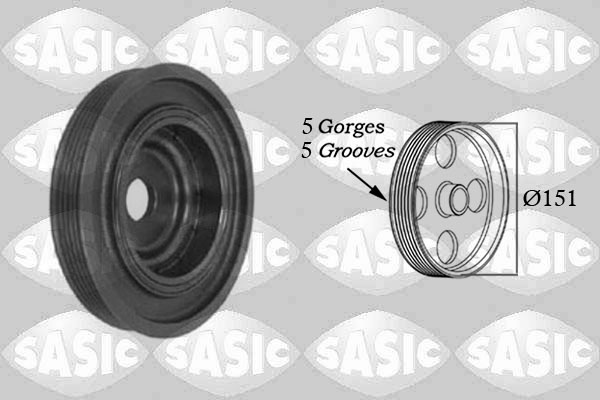 Puleggia cinghia, Albero a gomiti - 2154008 SASIC