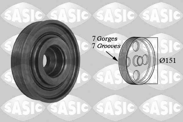 Belt Pulley, crankshaft - 2154009 SASIC
