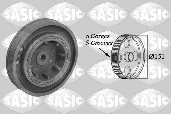 Puleggia cinghia, Albero a gomiti - 2154015 SASIC
