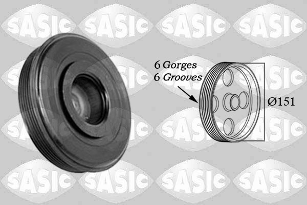 Belt Pulley, crankshaft - 2154020 SASIC