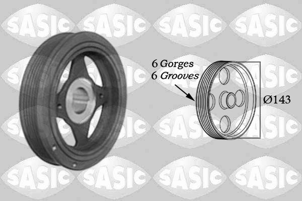 Belt Pulley, crankshaft - 2154023 SASIC