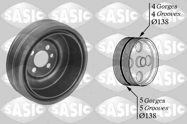 Belt Pulley, crankshaft - 2156001 SASIC