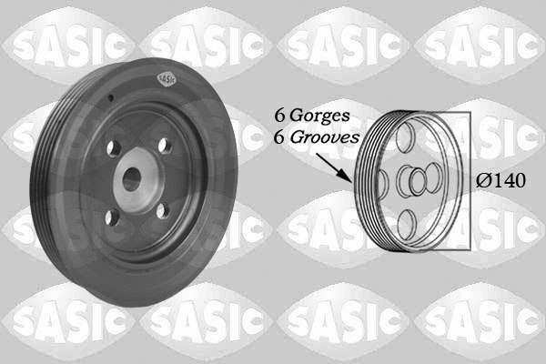 Belt Pulley, crankshaft - 2156005 SASIC