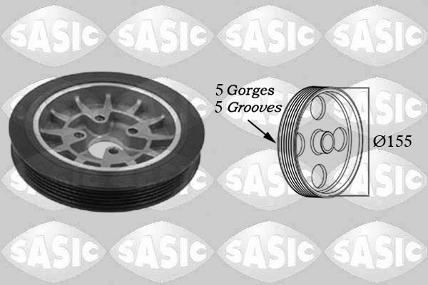 Belt Pulley, crankshaft - 2156007 SASIC
