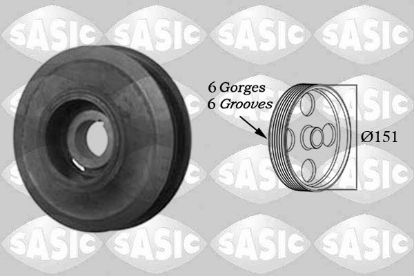 Belt Pulley, crankshaft - 2156008 SASIC
