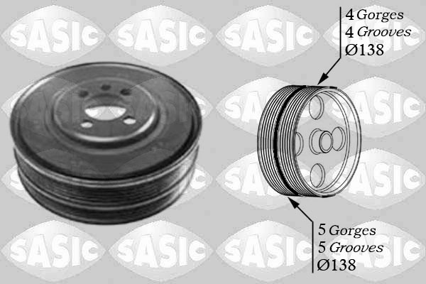 Belt Pulley, crankshaft - 2156027 SASIC