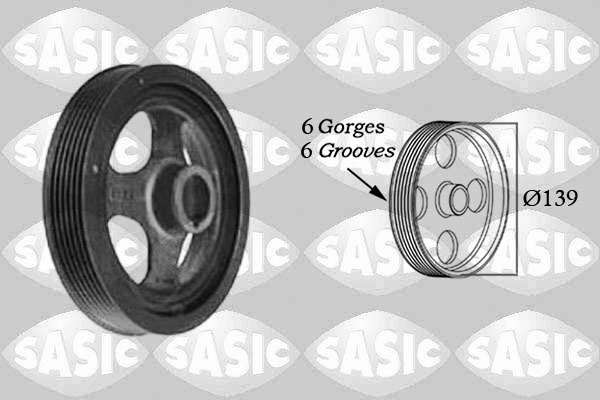 Belt Pulley, crankshaft - 2156028 SASIC