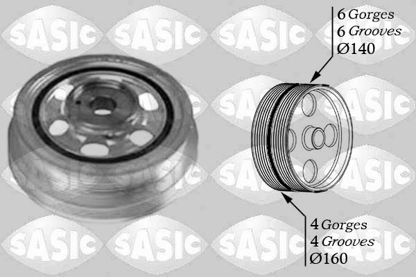 Belt Pulley, crankshaft - 2156030 SASIC