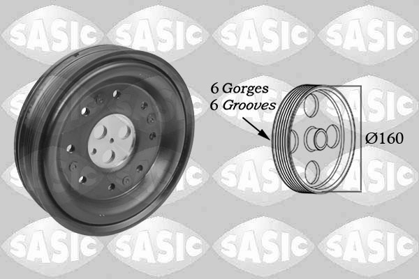 Belt Pulley, crankshaft - 2156033 SASIC