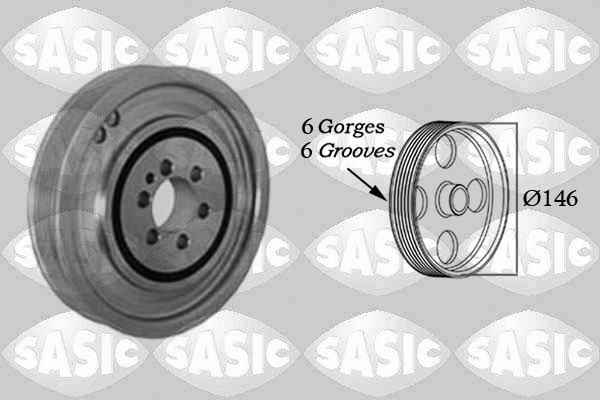 Belt Pulley, crankshaft - 2156041 SASIC