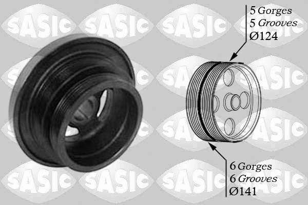 Belt Pulley, crankshaft - 2156047 SASIC