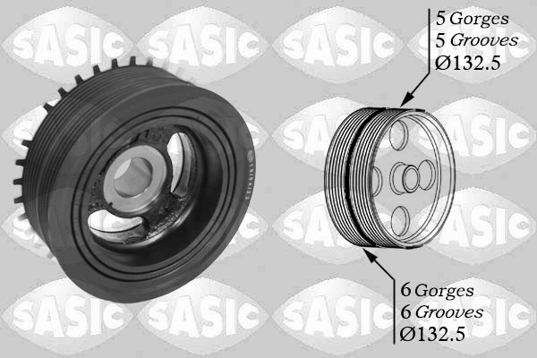 Belt Pulley, crankshaft - 2156068 SASIC