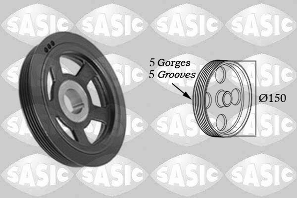 Belt Pulley, crankshaft - 2156072 SASIC