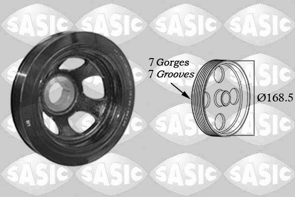 Belt Pulley, crankshaft - 2156073 SASIC
