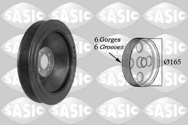 Belt Pulley, crankshaft - 2156079 SASIC