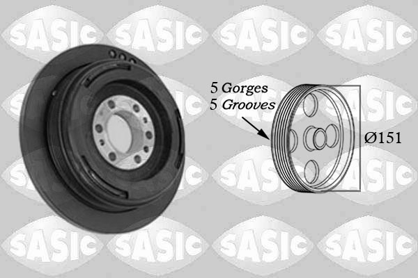 Belt Pulley, crankshaft - 2156080 SASIC