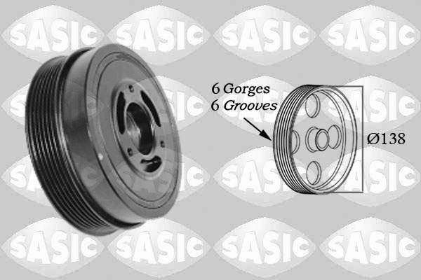 Belt Pulley, crankshaft - 2156082 SASIC