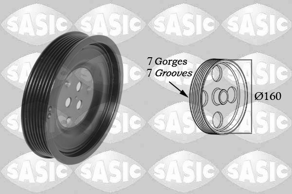 Belt Pulley, crankshaft - 2156089 SASIC