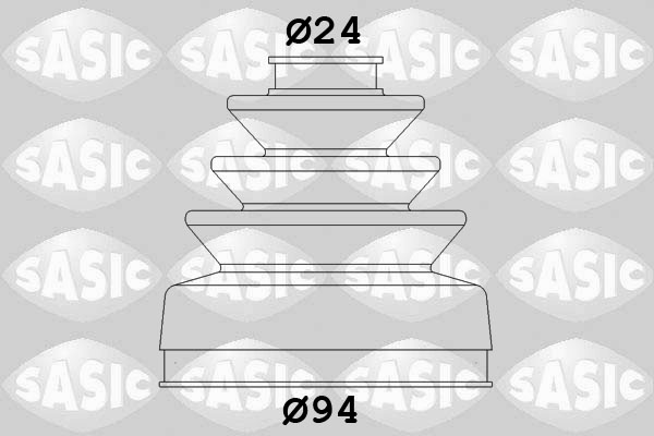 Bellow Set, drive shaft - 2873493 SASIC