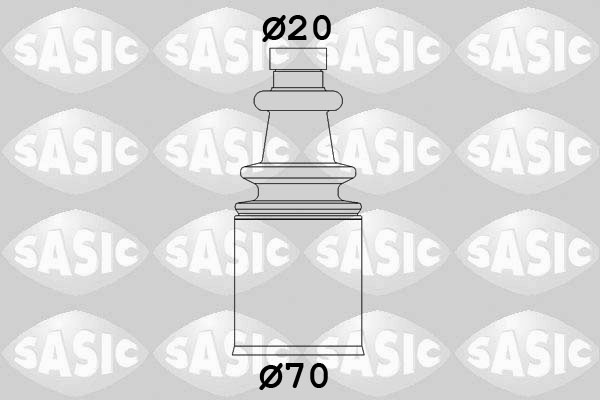 Bellow Set, drive shaft - 2873693 SASIC