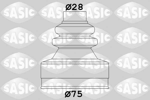 Bellow Set, drive shaft - 2873773 SASIC