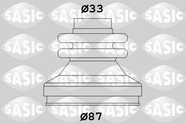 Комплект пыльника, приводной вал - 2873783 SASIC