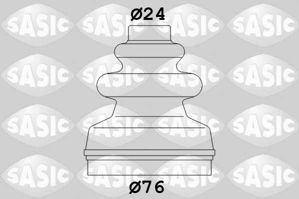 Kit cuffia, Semiasse - 2873793 SASIC