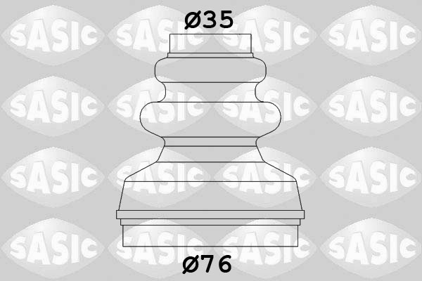 Kit cuffia, Semiasse - 2873813 SASIC