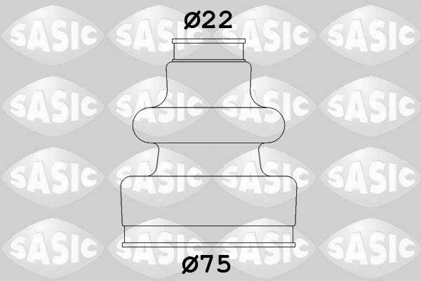 Bellow Set, drive shaft - 2933593 SASIC