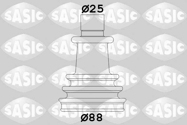 Bellow Set, drive shaft - 2933633 SASIC