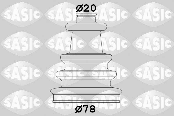 Bellow Set, drive shaft - 2933743 SASIC