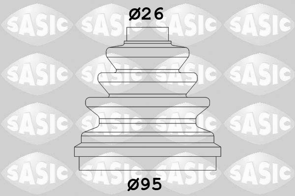 Bellow Set, drive shaft - 2933953 SASIC