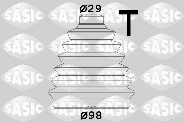 Bellow Set, drive shaft - 2933983 SASIC