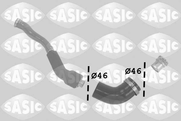 Трубка нагнетаемого воздуха - 3334042 SASIC