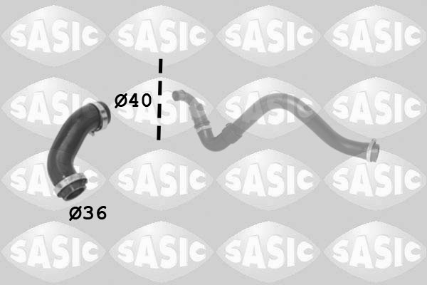 Charger Air Hose - 3334056 SASIC